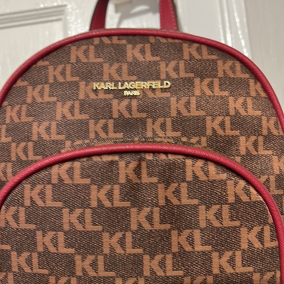 NWT Karl Lagerfeld Cara Women\'s Small Logo Backpack main image 7